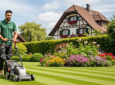Gartenpflege in Eschenbach – Rasenpflege, Heckenschnitt und saubere Grünflächen.