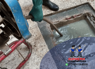desentupimento de caixa de gordura