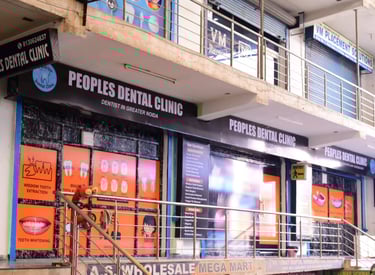 Exterior view of Peoples Dental Clinic in Greater Noida