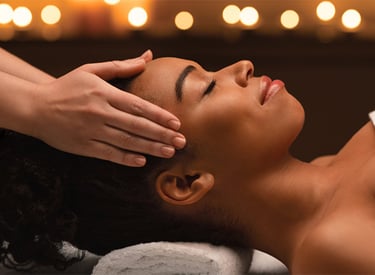 Deep cleansing facial session for acne-prone skin