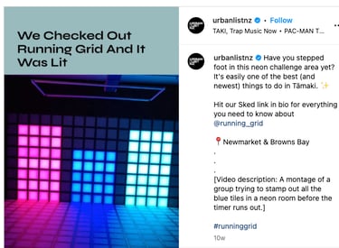 Running Grid Urban List