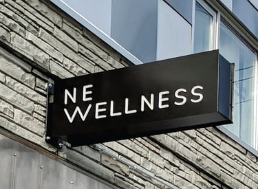 Northeast wellness Acupuncture clinic signage design