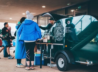 Mobile Coffee cart at event
