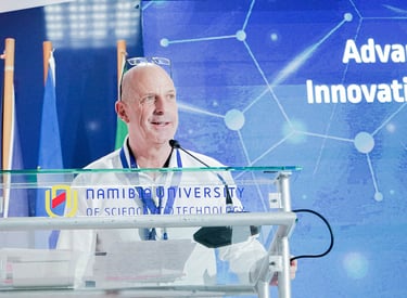 Man making a speech at a conference