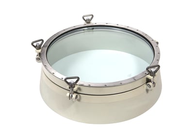 Extra Large 600mm opening porthole Steel and stainless