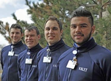 Unistaff valet staff providing parking services for events