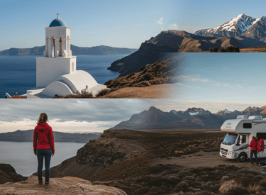 Traveler demonstrating versatile travel clothes for hot weather, suitable for RV travel and hiking