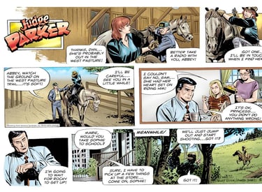 Judge Parker, Eduardo Barreto & Claudio Moreno, Inks, pencils and colors