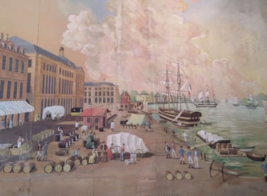 frame old Bordeaux port and riverside, quays