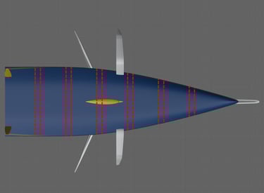 Zone B Testing - showing internal bulkhead areas for testing