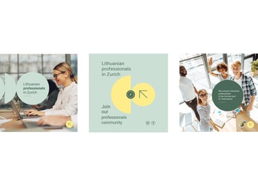 Visuell identitets eksempel – Zurilit: merkevareprofil i sosiale medieinnlegg