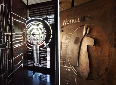 Concept and branding through Art Installation in metal