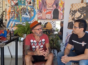 O Secretário da Cultura, Professor Alex, conhecido como Alessandro Matos, retratado em agradecimento