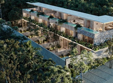 Tulum jungle and boutique condo architecture