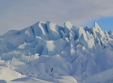 Anchorage, AK - Mountainous peaks formed by the Matanuska Glacier