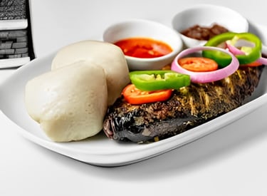 Banku and tilapia fish