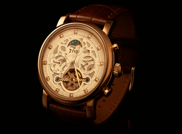 Reloj Scalar Energy de Prife en titanio y fondo negro