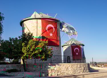 Alaçati windmills