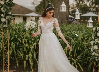 vestido de alquiler para matrimonio en Bogotá