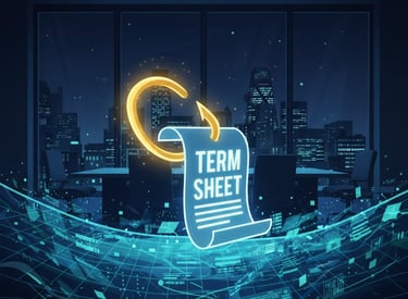 Conceptual image of a psychological narrative hook capturing venture capital funding.