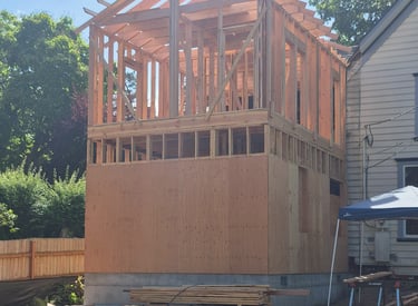 2 story addition on a 1800's home