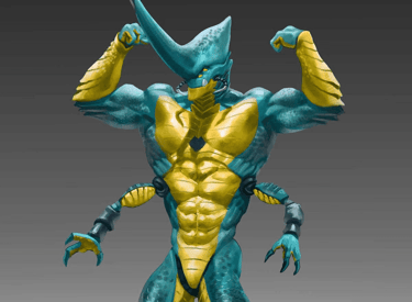 Rhino Beetle Hybrid Creature | Character Design