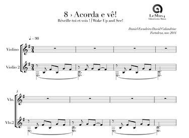 Imagem: parte completa de "Acorda e vê" do livro "violão em letra e música".