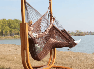 The Caribbean hammock chair and stand set