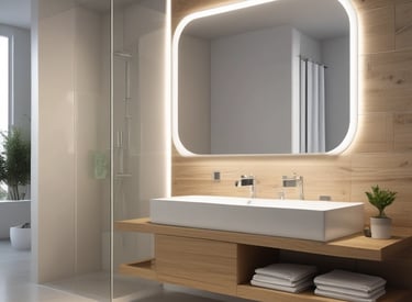 A beautifully renovated bathroom showcasing modern fixtures.