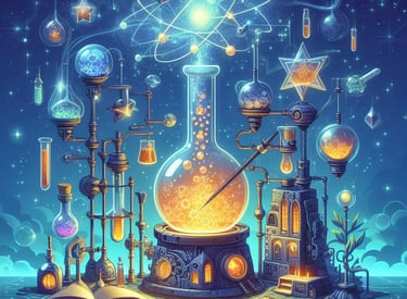Vestrum Labs. illustration of a magical lab. continuously providing new projects
