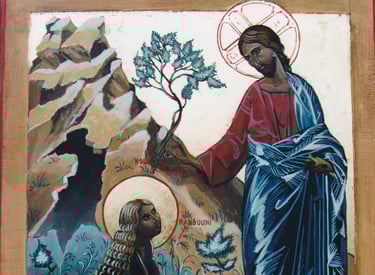 Icône réalisé sur commande par l'artiste France CRUSE.