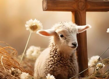 lamb and cross