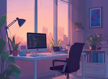 chaise de bureau douce soir travail scolaire études ordinateur Mac