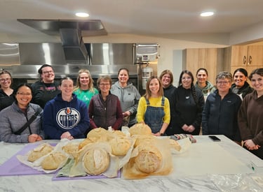 Sourdough bread course participant group photo