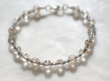 Copper Rutilated Quartz bracelet