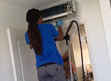 intervention en nettoyage de climatiseur