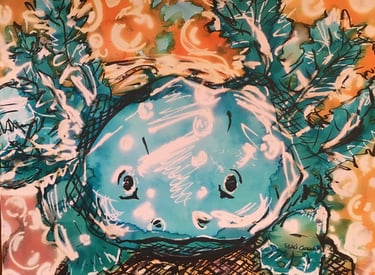 "Remember the simple joy of existing." A playful yet profound piece by Tabuchi.