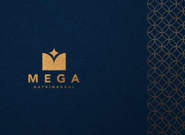 mega gayrimenkul, ısparta emlak logosu, ısparta logo tasarımı