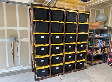 large garage shelving