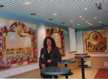 Cafétariat du Crédit Lyonnais décoré par l'architecte d'intérieur France CRUSE.