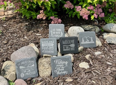 laser engraved slate coasters with funny sayings
