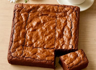 cremoso brownie de chocolate semiamargo con nueces