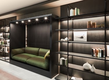 Canapé dans un meuble par Ital agencements