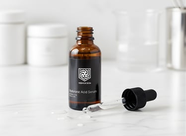 a brown bottle of YESHUA Skin serum