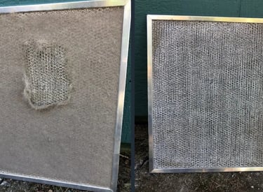 Completely blocked Air Filter and the result of mai cleaning it