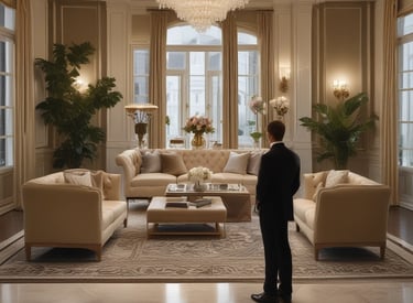 A well-maintained home exterior with fresh landscaping and clean windows.