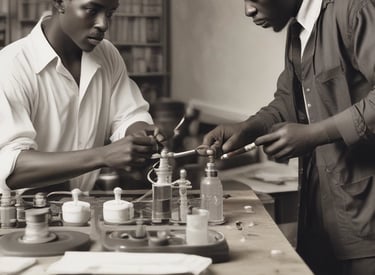 Professional inspecting and cleaning a water filtration unit in a commercial setting