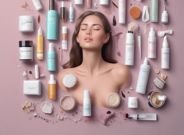 A close-up of hands inspecting branded consumer products for quality control.