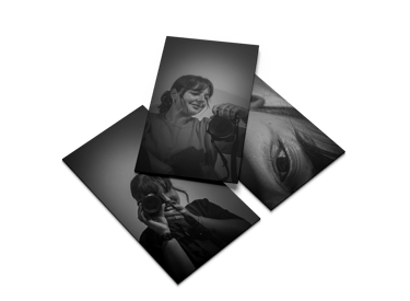 trois photo noir et blanc de zoé gauthier