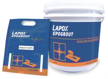Lapox Epogrout epoxy tile grout.